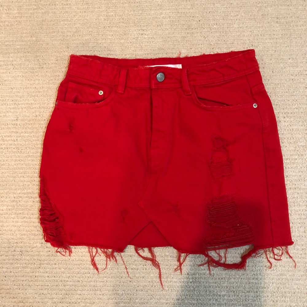 Zara TRF Denim Skirt